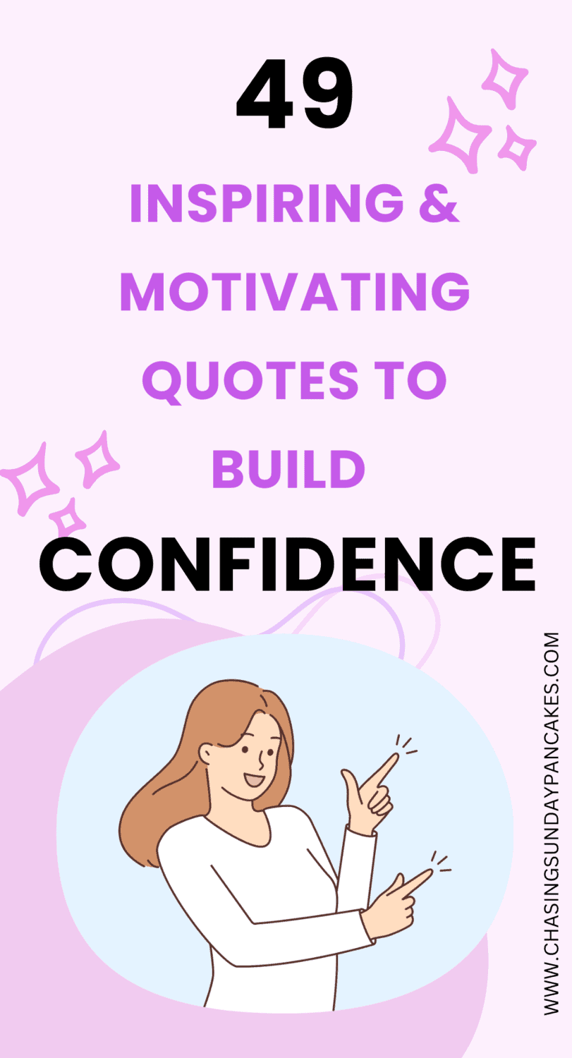 pinterest pin image about quotes to build confidence 