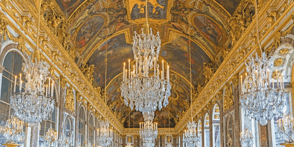 Image of Versailles chandelier to demonstrate the beauty that can happen when you chase your dreams