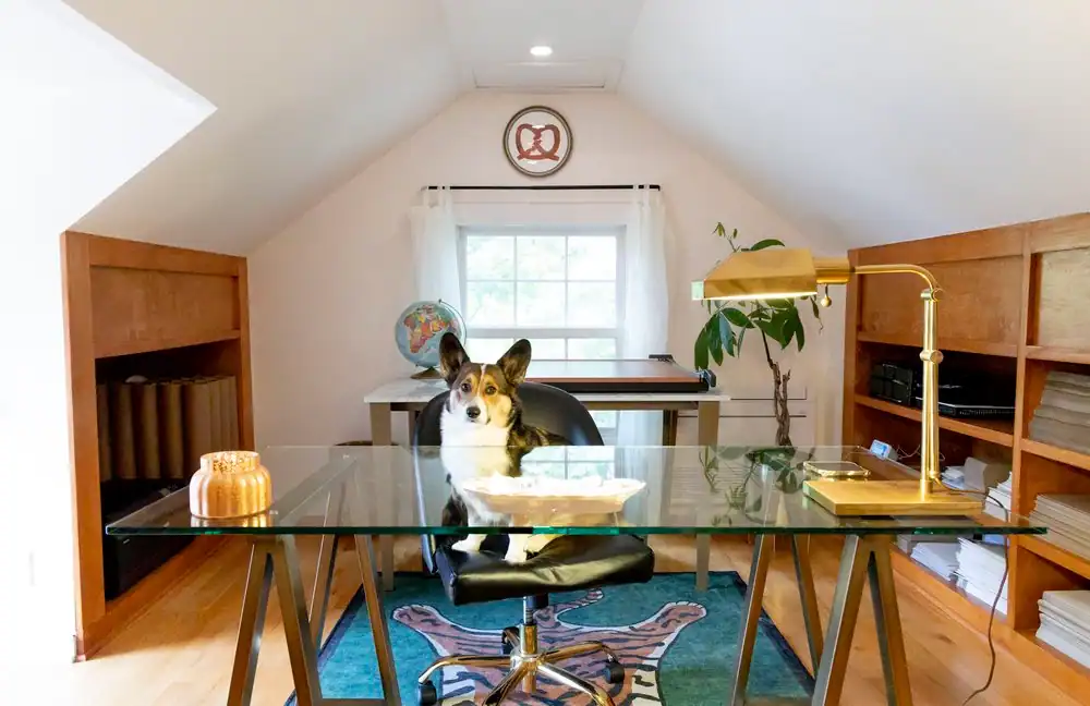 Nicole's home studio demonstrating the importance of following your interests