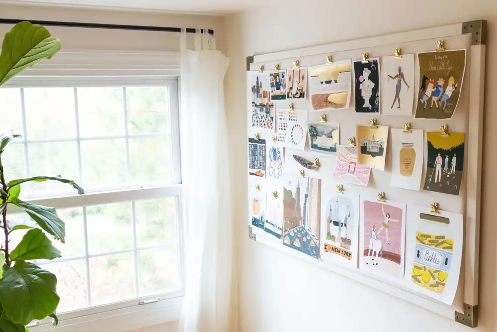 Nicole's illustrations in her studio demonstrating the power of following your interests