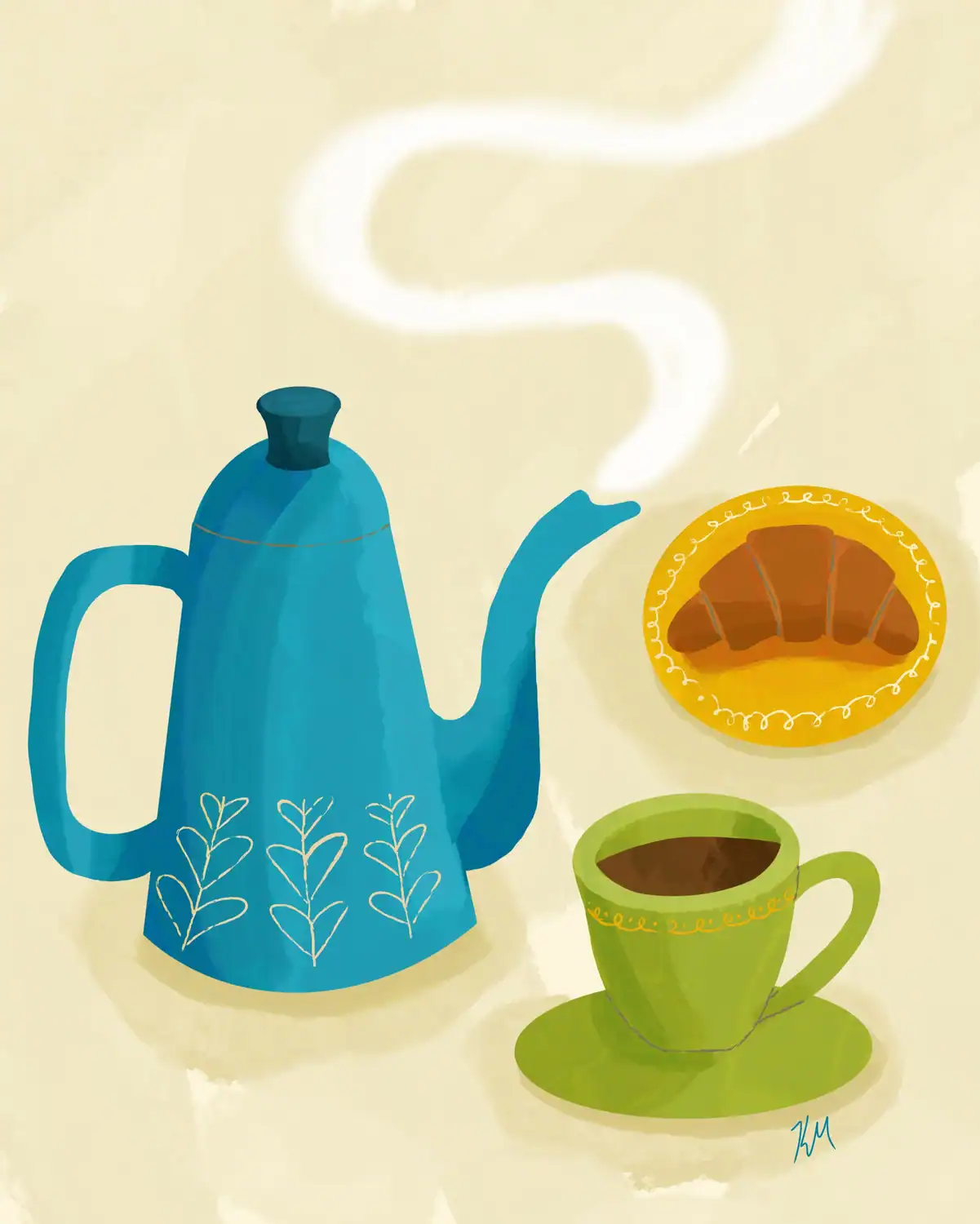 one of my illustrations following a tutorial